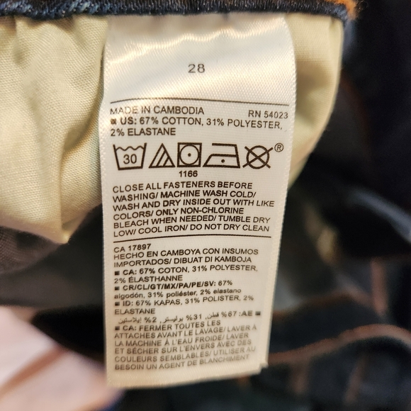 Old Navy Mid-Rise Dark Wash Jeans NWT Size 28 - Picture 9 of 9